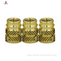 Fastener M4-M20knurled threaded insert brass nut